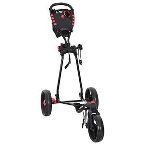 vidaXL Golf Trolley Folding Manual Black 110 x 60 x 132 cm Iron