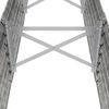 vidaXL Garden Raised Bed Galvanised Steel 224x40x36 cm Silver