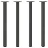 vidaXL Console Table Legs 4 pcs Anthracite 72-74 cm Steel