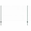 vidaXL Hexagonal Fence with Post 100 x 1.4 m PVC-Coated Steel Green