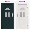 vidaXL Front Door White 98x208 cm PVC