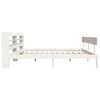 vidaXL Bed Frame without Mattress White 200x200 cm Solid Wood Pine