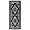 vidaXL Runner Rug BCF Black 100x250 cm