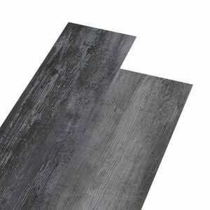 vidaXL Flooring Planks Shiny Grey 5.02 m&sup2; 36 pcs PVC