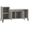 vidaXL TV Cabinet Concrete Grey 100x35x55 cm Engineered Wood