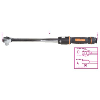 Beta Tools Click-type Torque Wrench 666N/30