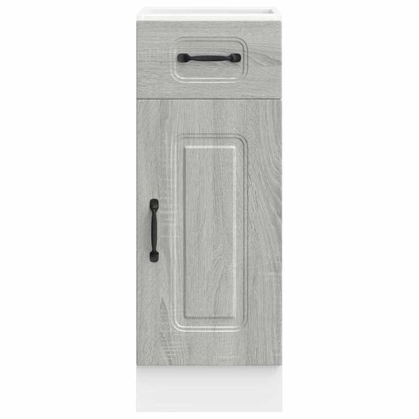 vidaXL Kitchen Base Cabinet Kalmar Grey Sonoma Engineered Wood
