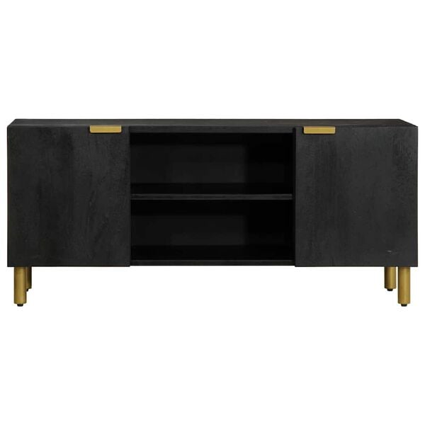 vidaXL TV Cabinet Black 105x33x46 cm Engineered Wood