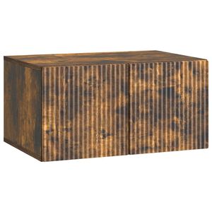 vidaXL Wall-Mounted TV Cabinet Smoked Oak 59.5 x 41 x 30 cm