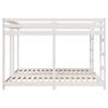vidaXL Triple Bunk Bed Frame White 200 x 200 cm Solid Pine Wood