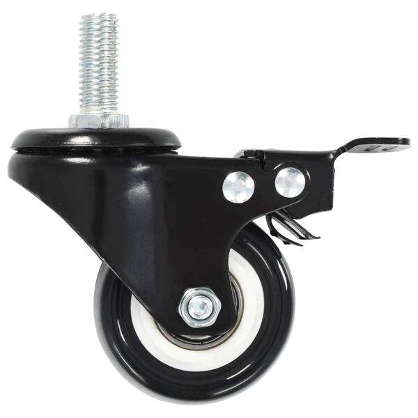 vidaXL 8 pcs Swivel Casters with Brakes 50 mm