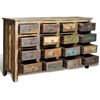 vidaXL Reclaimed Cabinet Solid Wood Antique-style with 16 Drawers