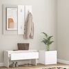 vidaXL Hallway Furniture Set White Engineered Wood
