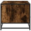 vidaXL Coffee Table Smoked Oak 100x50x45 cm Engineered Wood and Metal