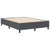 vidaXL Platform Bed Frame Dark Grey 140 x 200 cm Fabric