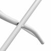 vidaXL Garden Folding Chair Folding 2 pcs White 55 x 56.5 x 91cm Steel