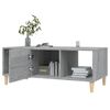 vidaXL Coffee Table Grey Sonoma 102x50x40 cm Engineered Wood