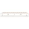vidaXL Bed Frame without Mattress White 75x190 cm Small Single Solid Wood