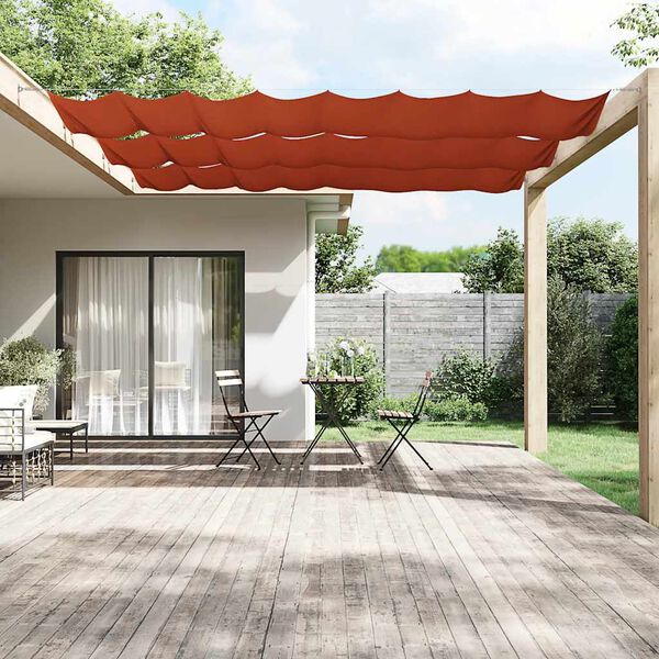vidaXL Vertical Awning Terracotta 140x600 cm Oxford Fabric