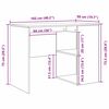 vidaXL Corner Desk with Drawer White 102 x 88 x 75 cm