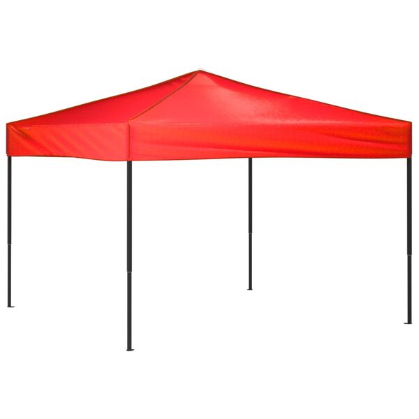 vidaXL Folding Party Tent Red 3x3 m