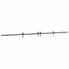 vidaXL Sliding Door Hardware Kit 427 cm Steel Black