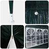 vidaXL Party Tent Green and White 400 x 400 x 266 cm