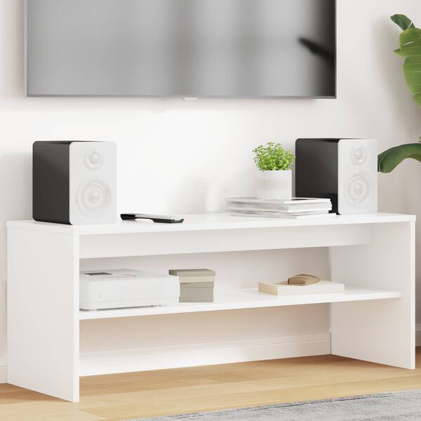 vidaXL TV Cabinet White 100 x 35 x 40 cm Engineered Wood