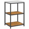 vidaXL Kitchen Storage Set with Shelf with Storage 3 pcs Rusty Steel
