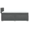 vidaXL Box Spring Bed with Mattress Dark Grey 100x200 cm Fabric