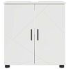 vidaXL Bathroom Cabinet with Storage High Gloss White 61 x 35 x 64 cm