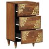 vidaXL Sideboard with Drawer Brown 40 x 33 x 75 cm Solid Mango Wood