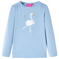 Kids' T-shirt with Long Sleeves Light Blue 92