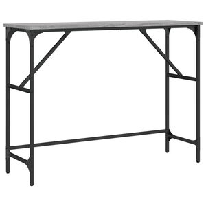 vidaXL Console Table Grey Sonoma 100x32x75 cm Engineered Wood