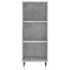 vidaXL Highboard Concrete Grey 34.5x32.5x180 cm Engineered Wood