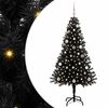 vidaXL Christmas Tree Black 150 cm PVC