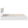 vidaXL Storage Bed with Headboard White 200 x 200 cm Engineered Wood