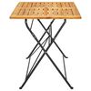 vidaXL Folding Garden Table 120x70x74 cm Solid Acacia Wood