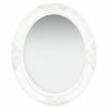 vidaXL Wall Mirror Baroque Style 50x60 cm White