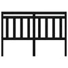 vidaXL Bed Headboard Black 156x4x100 cm Solid Wood Pine