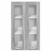vidaXL Hanging Cabinet Grey Sonoma 60 x 31 x 100 cm Engineered Wood