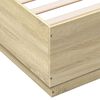 vidaXL Bed Frame without Mattress Sonoma Oak 140x200 cm