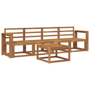 vidaXL Outdoor Sofa Set 5 pcs Natural