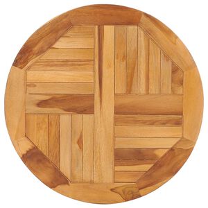 vidaXL Table Disk | Teak | Smooth teak hardwood | A good size | Swivel