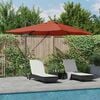 vidaXL Umbrella Terracotta 352 x 251 x 265 cm Polyester and Aluminium