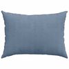 vidaXL Sofa Pillows 2 pcs Blue 70 x 50 cm Corduroy Fabric