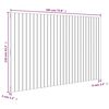 vidaXL Wall Headboard White 185x3x110 cm Solid Wood Pine
