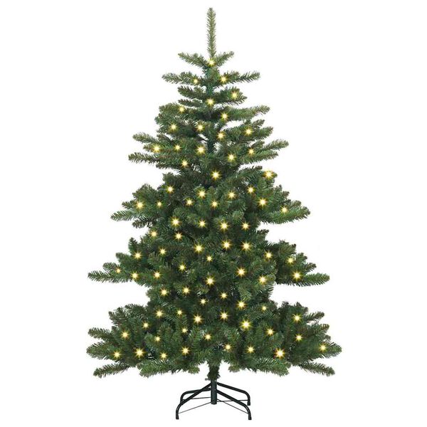 vidaXL Artificial Hinged Christmas Tree Green 150 cm PVC and Steel