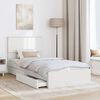 vidaXL Storage Bed with Headboard White 90 x 190 cm Engineered Wood