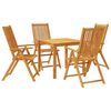 vidaXL 5 Piece Garden Dining Set 85x85x74 cm Solid Wood Acacia
